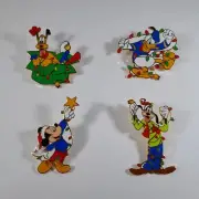 Mickey Goofy Pluto Donald Cast Holiday Party Christmas Lights Disney 4 Pin Set