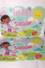 2 PACK DOC MCSTUFFINS PLACEMAT HEARTH FULL OF SUNSHI