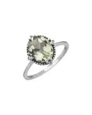 Tiramisu Silver 2.50 ct. tw. Gemstone Ring
