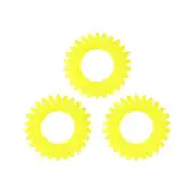 3x Glammar Tangle Tie Yellow 3pk