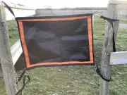 Ecotak yard/stable/gate/stall guard - Black & orange Ecotak