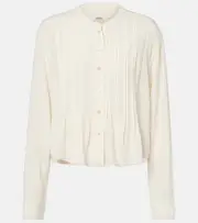 [Isabel Marant] Isabel Marant Adzara pleated blouse AU 8 beige