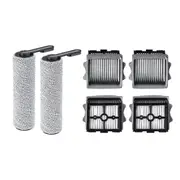 iDeer life 6 Pack Replacemen(4 Filter + 2 Rolling Brush) Kit for Tineco S5 Combo