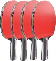 Premium Ping Pong Paddle Set, Table Tennis Racket Set Soft Sponge Rubber, Carry