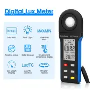 Light Lux Meter Data Logger Digital Lumen Tester 0.1~400,000 Lux For Plant Grow