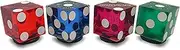 Cyber-Deals Novelty Refrigerator Magnets Featuring Genuine Las Vegas Lake Tahoe Reno Nevada Casino Craps Dice (Multi-Colors)