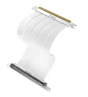 Antec PCIE-4.0 Riser Cable (200mm) White, Up to RTX4090 / 7900XT. High End Gold Plated and Shielded six Layer PCB. FPS lossless output Stability