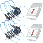 AirFly 6-Loop Crab Trap for Fishing Poles: Perfect for Catching Dungeness, Rock,