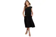 Rockmans Womens Dress - Regular Black Shirt - Summer