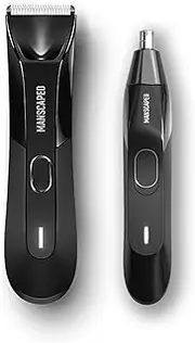 MANSCAPED® The Perfect Duo 4.0 Contains The Lawn Mower® 4.0 Waterproof Electric Body Hair Trimmer and The Weed Whacker® 2.0 Nose & Ear Hair Trimmer
