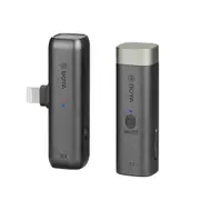 2pc Boya By-WM3D True Wireless Mini Microphone Lapel Set For iOS Devices Black