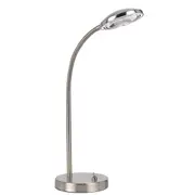 Tyler LED Table Lamp Nickel | Telbix Lighting