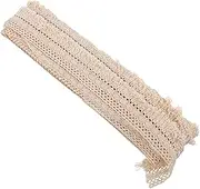 Cotton Tassel Lace Fringe Trim Wide Edging for DIY Sewing for Curtains Cushions Throws and Crafts Yards Decorative Craft Material