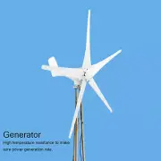 Wind Turbines Kit Generator 5 Blades Small Power Supply For Mobile Room Boats Ca
