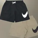 [BAN]NIKE SWIM VOLLEY SHORTS 大勾 抽繩海灘褲 黑白短褲 NESSE506-001 232