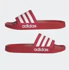 Adidas Adilette Shower FY7815 Men's Red & Cloud White Slip On Slide Shoes Size 6