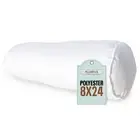 Bolster Pillow - 8 x 24 - Plush Polyester-Filled Insert Decorative Shams - Comes
