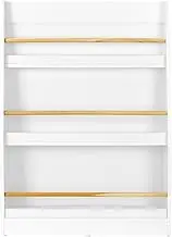 Oikiture Kids Bookshelf with 3 Tier Book Rack Children Bookcase