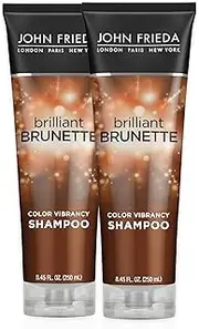 John Frieda Brilliant Brunette Multi-Tone Revealing Moisturizing Conditioner for All Shades - 8.45 oz Shampoo, 8.45 Ounce (Pack of 2) Pack of 2