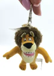 Mini Russ Berrie Plush Stuffed Animal Madagascar ALEX LION Backpack Clip 38079