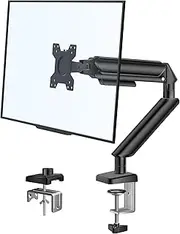 FORGING MOUNT Monitor Arm Full Motion Swivel VESA Mount Gas Spring for 13"- 32" Flat & Curved Computer Monitor from 2kg to 9kg，C-clamp & Grommet Mount