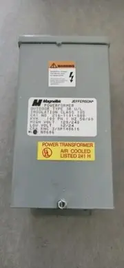 JEFFERSON 216-1101-000 .100 KVA 1 PH 240-120 12-24 VOLT 3R TRANSFORMER