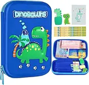 homicozy Pencil Case for Boys,Cute Dinosaur Stationery Set for Kids,3D EVA School Pencil Box Organizer with Compartment,School Supplies for Kids Back to School Gifts