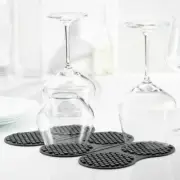 Silicone Glass Dryin Mat Trudeau Kitchen 6 Glasses Foldable Fold Caravan Camping