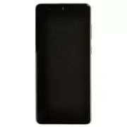 OLED Digitizer Frame Assembly for Samsung Galaxy Note 10 Lite Silver Aftermarket