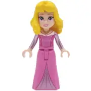 LEGO Minifigure Mini-doll Aurora Disney Princess Dark Pink Dress dis153