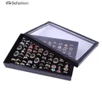 VELVET 100 SLOTS RING EARRINGS DISPLAY BOX SHOWCASE STORAGE