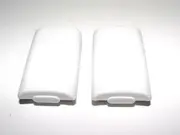 2 x White Microsoft Xbox 360 Remote Controller Battery Cover Clip Case AA