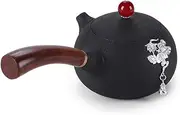 BAWHO Exquisite Japanese Silver Ceramic Kung Fu Tea Set Stoneware Inlaid Tin Side Handle Pot Teapot Single Tea Pot