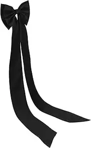 [COLLBATH] Bow Belt Detachable Bow for Wedding Dresses Detachable Train for Dress Fabric Bridal Sash Bridal Waist Sash Wedding Stage Belt Black Nylon