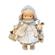 Waldorf Doll Handmade Mini Dress Up Dolls Mini Cute Native Enamel Doll Kawaii Soft Stuffed Plush Toys Girl Kids Birthday Gift