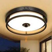 Motion Sensor Outdoor Ceiling Light, Outdoor Flush Mount LED Ceiling Light Fixtu
