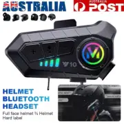 Bluetooth 5.3 Motorcycle Helmet Motorbike Intercom Headset Interphone Headphone