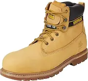Cat Footwear Men's Holton S3 HRO SRC Work Boots, Honey, 7.5 US