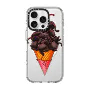 iPhone 16 Pro Clear Case MagSafe Compatible Cat Ice Cream