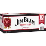 [Jim Beam] Jim Beam White & Cola Can (10 Pack)
