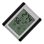 New LCD Touchscreen Digital Display Thermometer Hygrometer Indoor Supplies