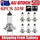 6PCS H7 Headlight Globes 55W White 5500K Car Lamp Bulbs Halogen Light Lamp Globe