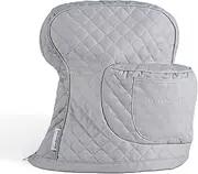 KitchenAid Quilted Fitted Tilt-Head Stand Mixer Cover Single Pack, Grey, 14.375"x18"