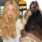 AU CLEARANCE Mega Thick 100% Real Remy Hair Clip in Human Hair Extensions Weft