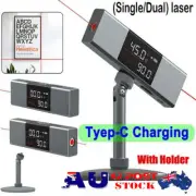 Dual Laser Protractor Digital Inclinometer Angle Measure Leveling Meter Tool