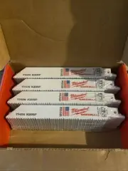 Milwaukee 5091 (100 Ct) Thin Kerf 6” 8/12 TPI Sawzall Blades New In Box