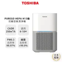 在飛比找蝦皮商城優惠-【日本東芝TOSHIBA】PUREGO HEPA H13級抗