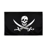 Large Pirate Flag Jack Rackham Jolly Roger Skull & Crossbone 90 X 150 CM - 3ft x