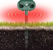 Solar Ultra Animal Repellent Motion Activated Flash Light Cat Dog Deterrent Animal Repeller Protect Farm for Dog/Cat/Bird/Rabbit/Raccoon