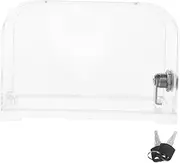 LIGHTAOTAO 2Pcs Clear Suggestion Box with Lock Box for Fundraising Voting Donations Transparent Design for Easy Viewing for Public Events and
